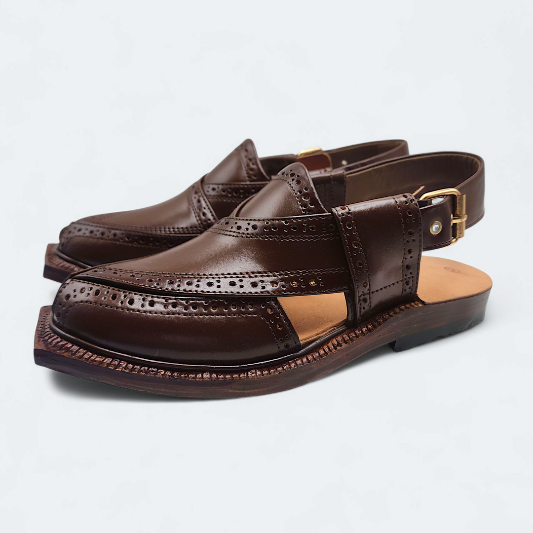 Pihno Premium Shaheen Sandal ( Brown )
