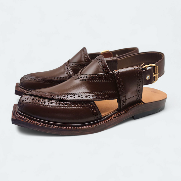 Pihno Premium Shaheen Sandal ( Brown )