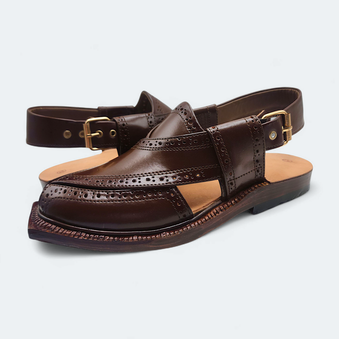 Pihno Premium Shaheen Sandal ( Brown )