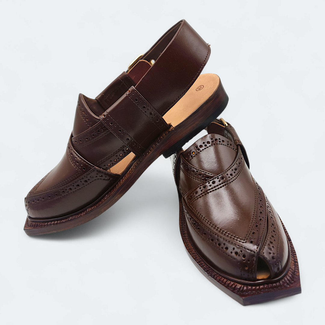 Pihno Premium Shaheen Sandal ( Brown )