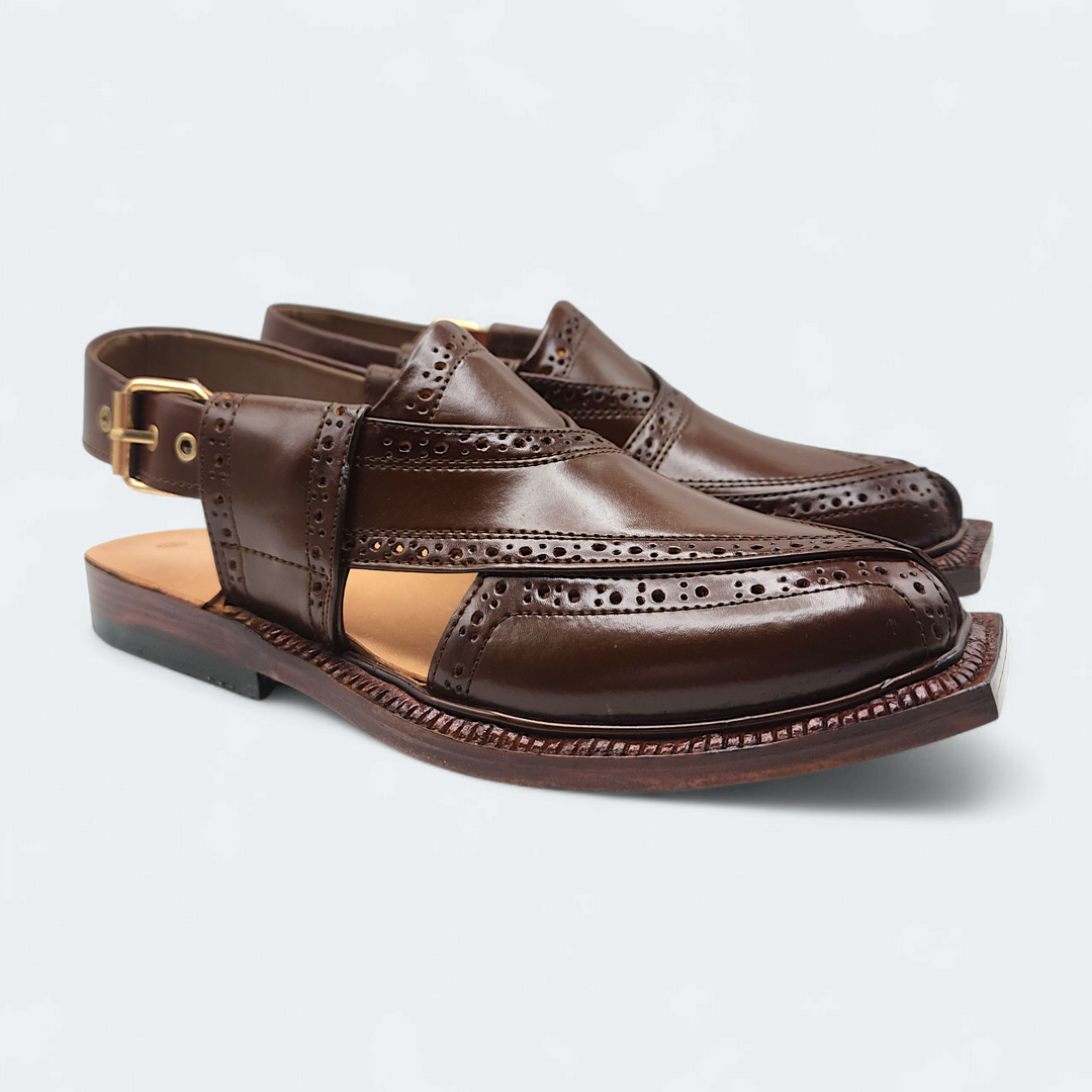 Pihno Premium Shaheen Sandal ( Brown )