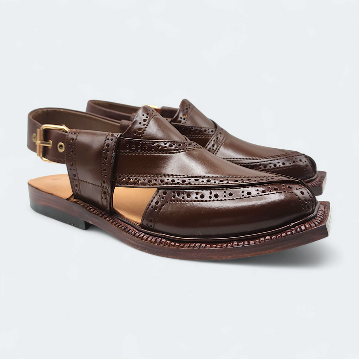 Pihno Premium Shaheen Sandal ( Brown )