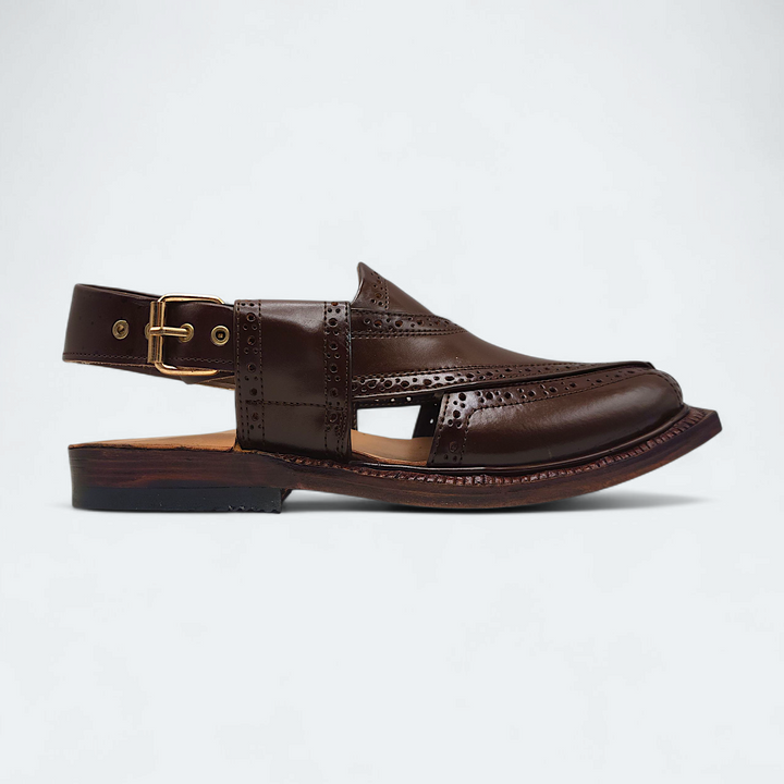 Pihno Premium Shaheen Sandal ( Brown )