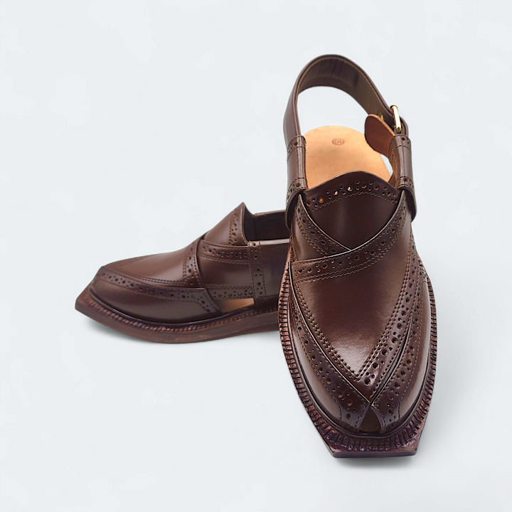 Pihno Premium Shaheen Sandal ( Brown )