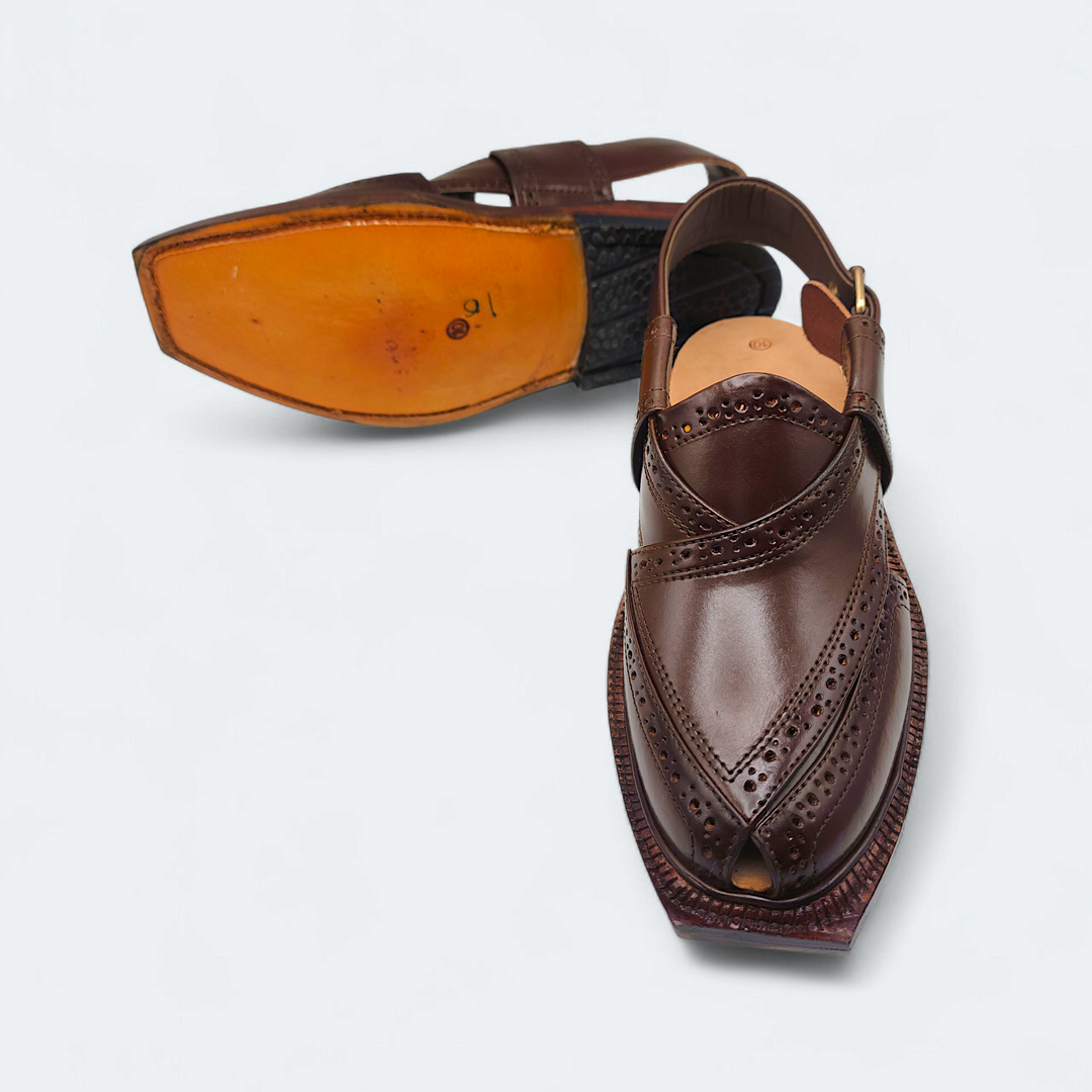 Pihno Premium Shaheen Sandal ( Brown )