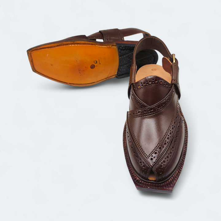 Pihno Premium Shaheen Sandal ( Brown )