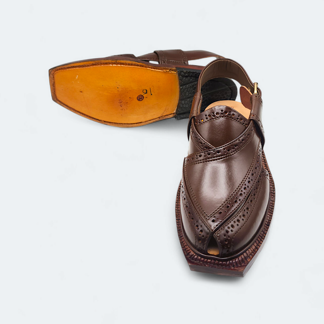 Pihno Premium Shaheen Sandal ( Brown )