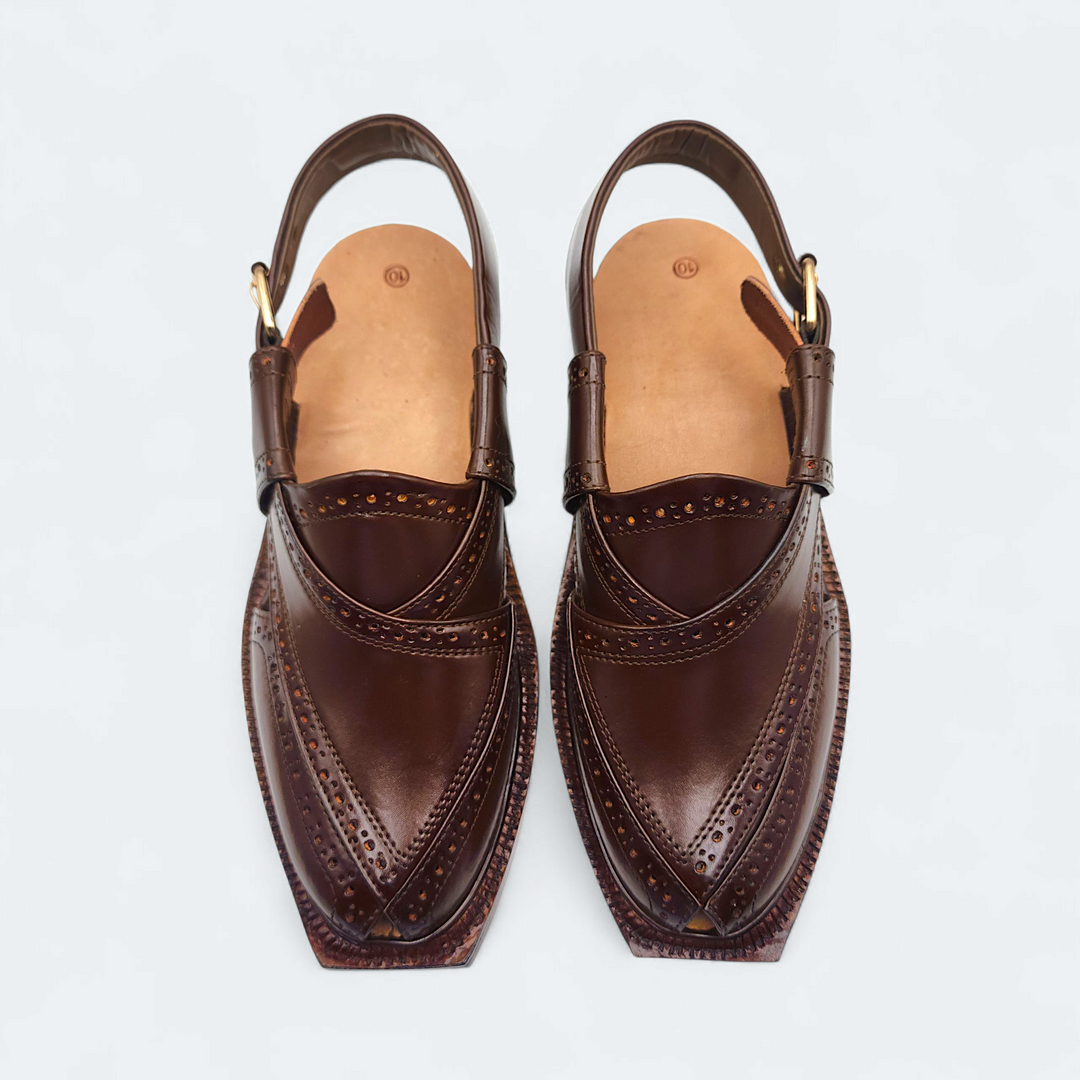 Pihno Premium Shaheen Sandal ( Brown )