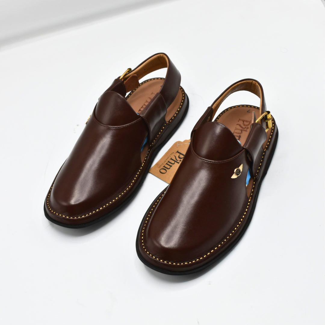 Pihno Red Brown Dolphin Sandal