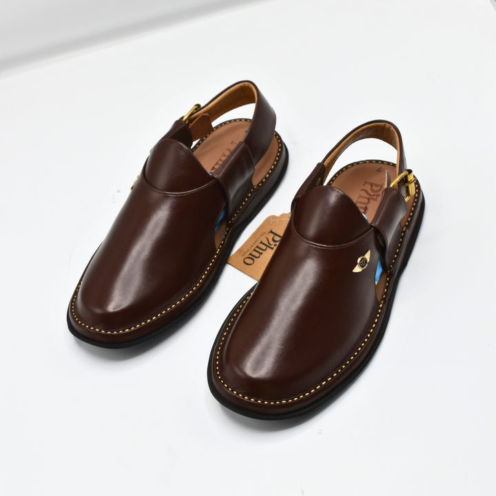 Pihno Red Brown Dolphin Sandal