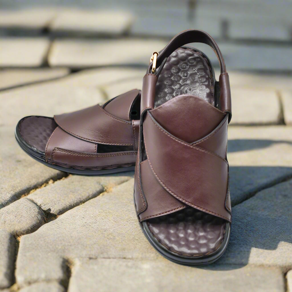 Pihno Dark Brown Medicated Sandal