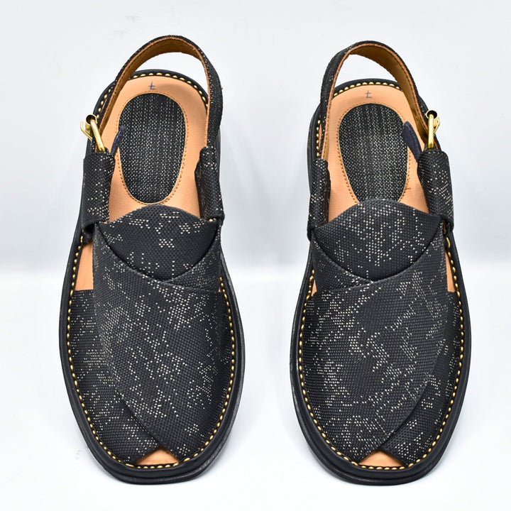 GoGo Black Fabric chappal