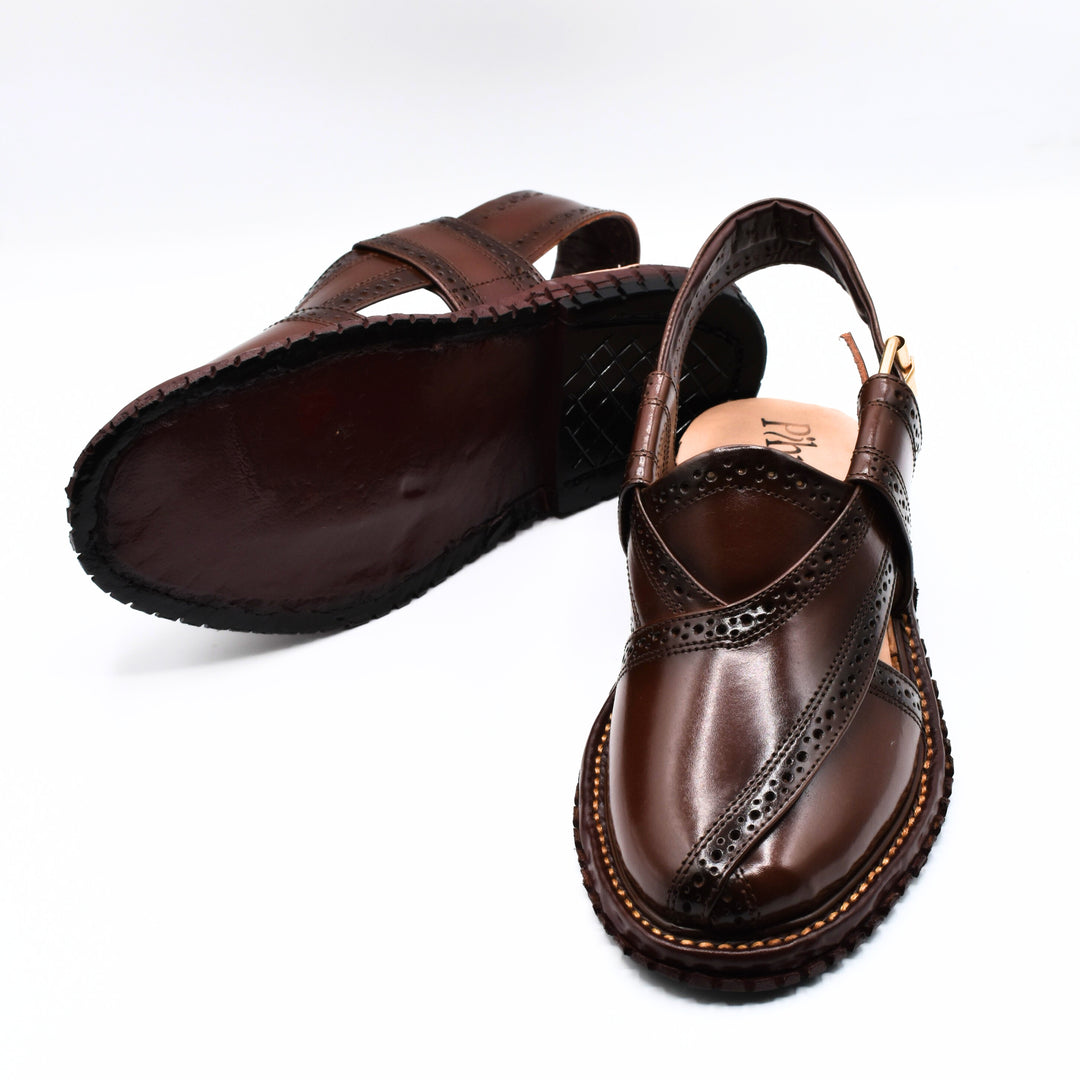 Pihno Kingra Sandal ( Dark Brown )