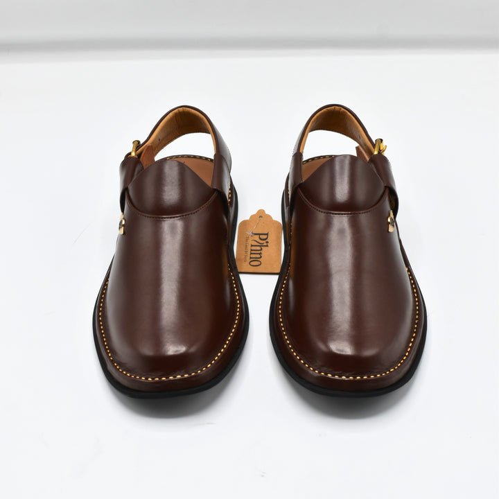 Pihno Red Brown Dolphin Sandal