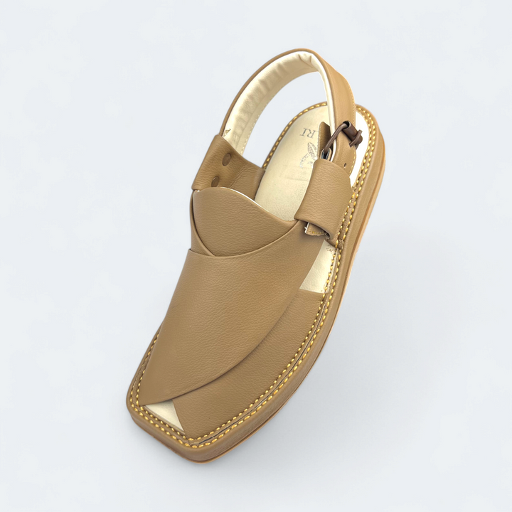 Kaptan Medicated Chappal Brown