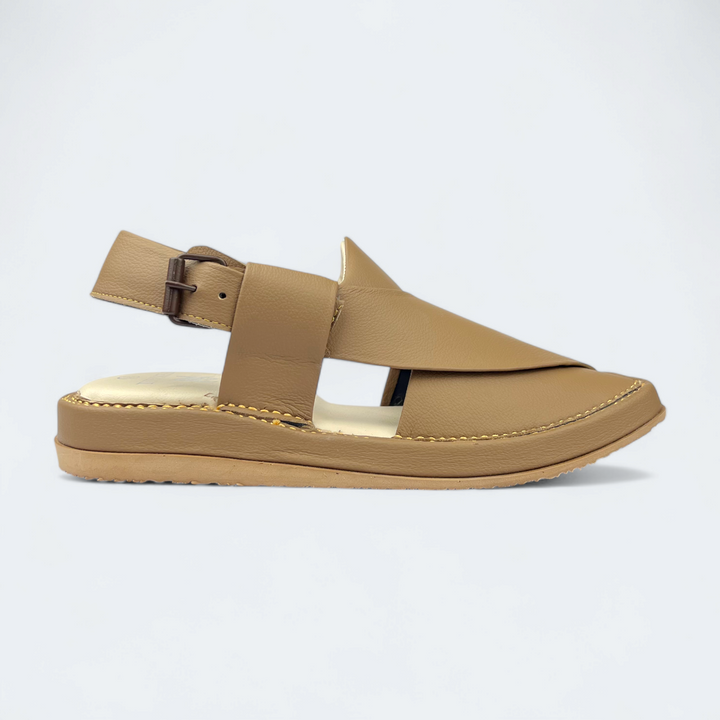 Kaptan Medicated Chappal Brown