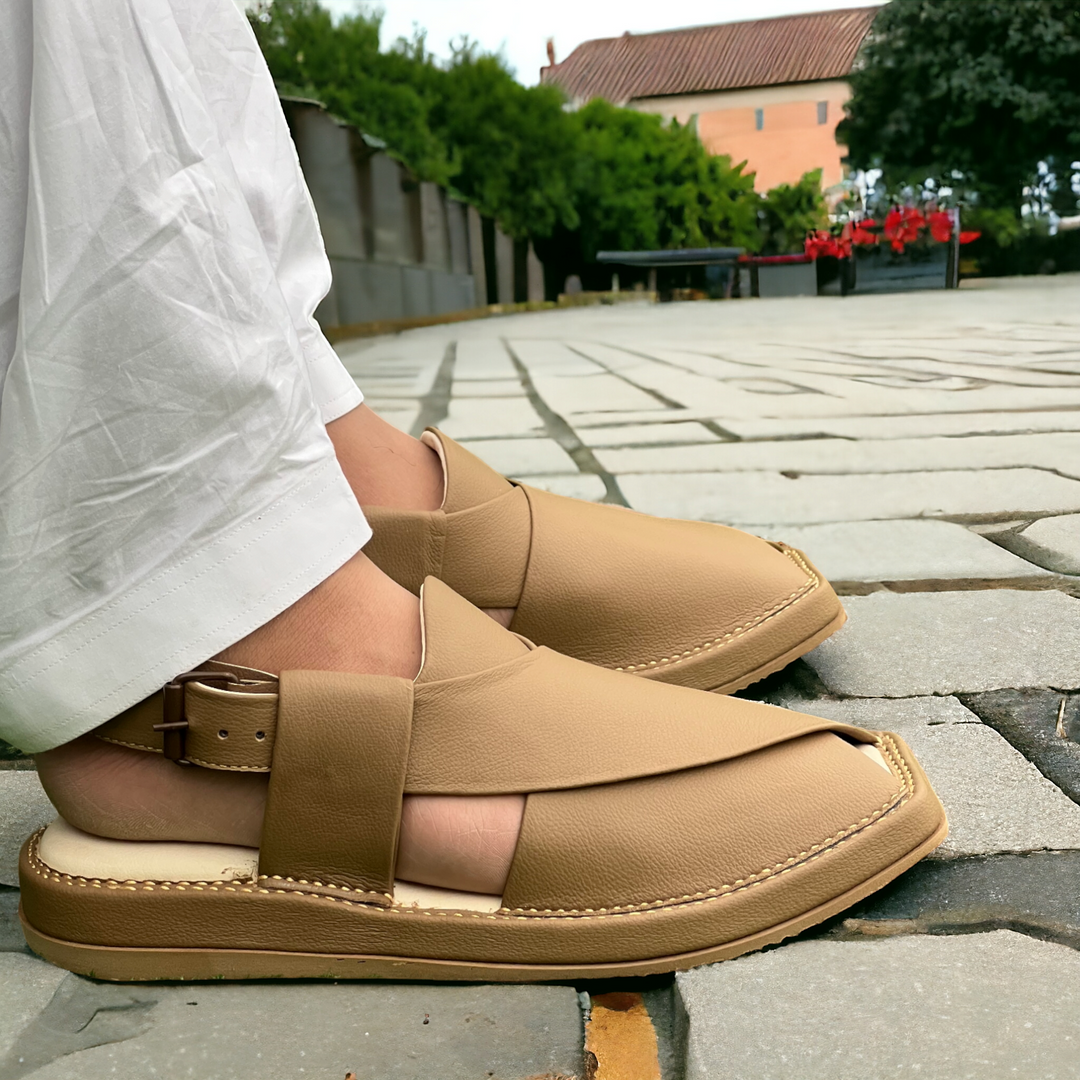 Kaptan Medicated Chappal Brown