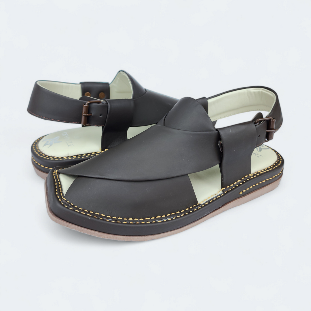Kaptan Medicated Chappal Brown