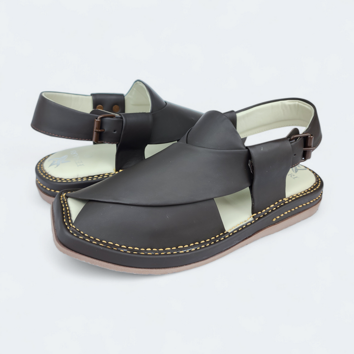 Kaptan Medicated Chappal Brown