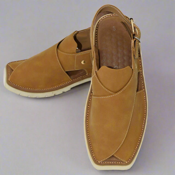 Pihno Gray Vibram Sole Zardari Chappal