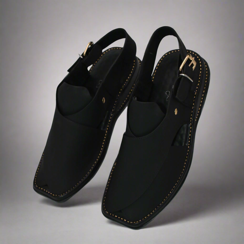 Pihno White Doted Zardari chappal