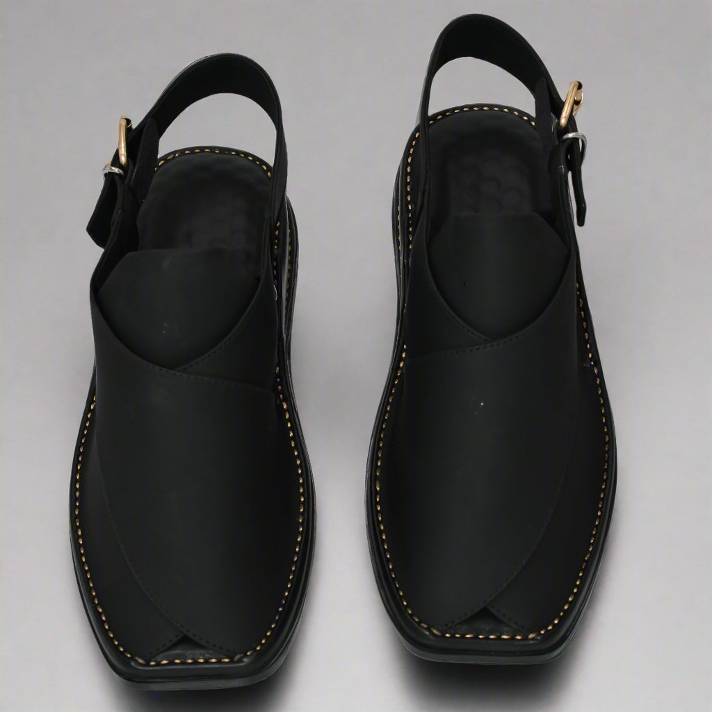 black zardari chappal 