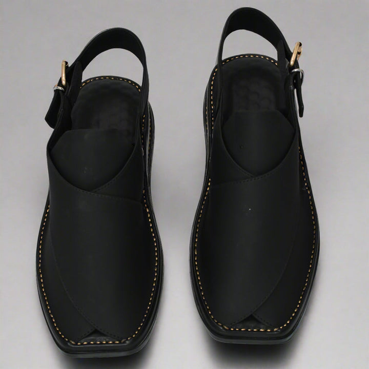 black zardari chappal 