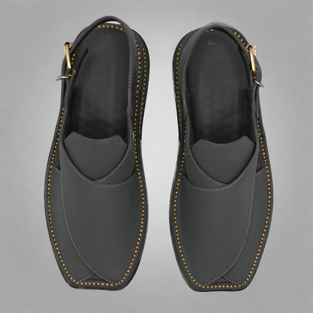 Pihno White Doted Zardari chappal