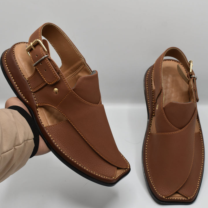 Pihno White Doted Zardari chappal