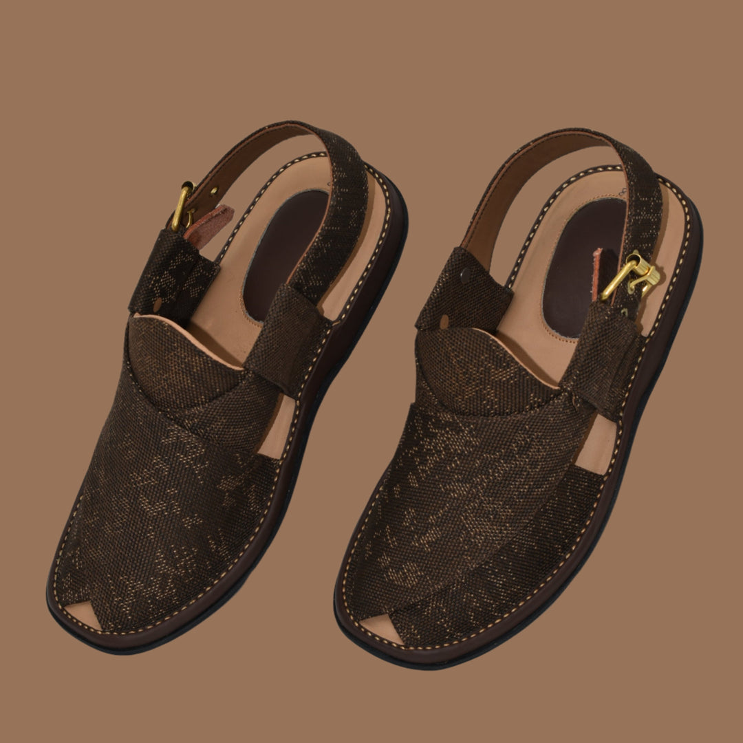 GoGo Brown Fabric chappal