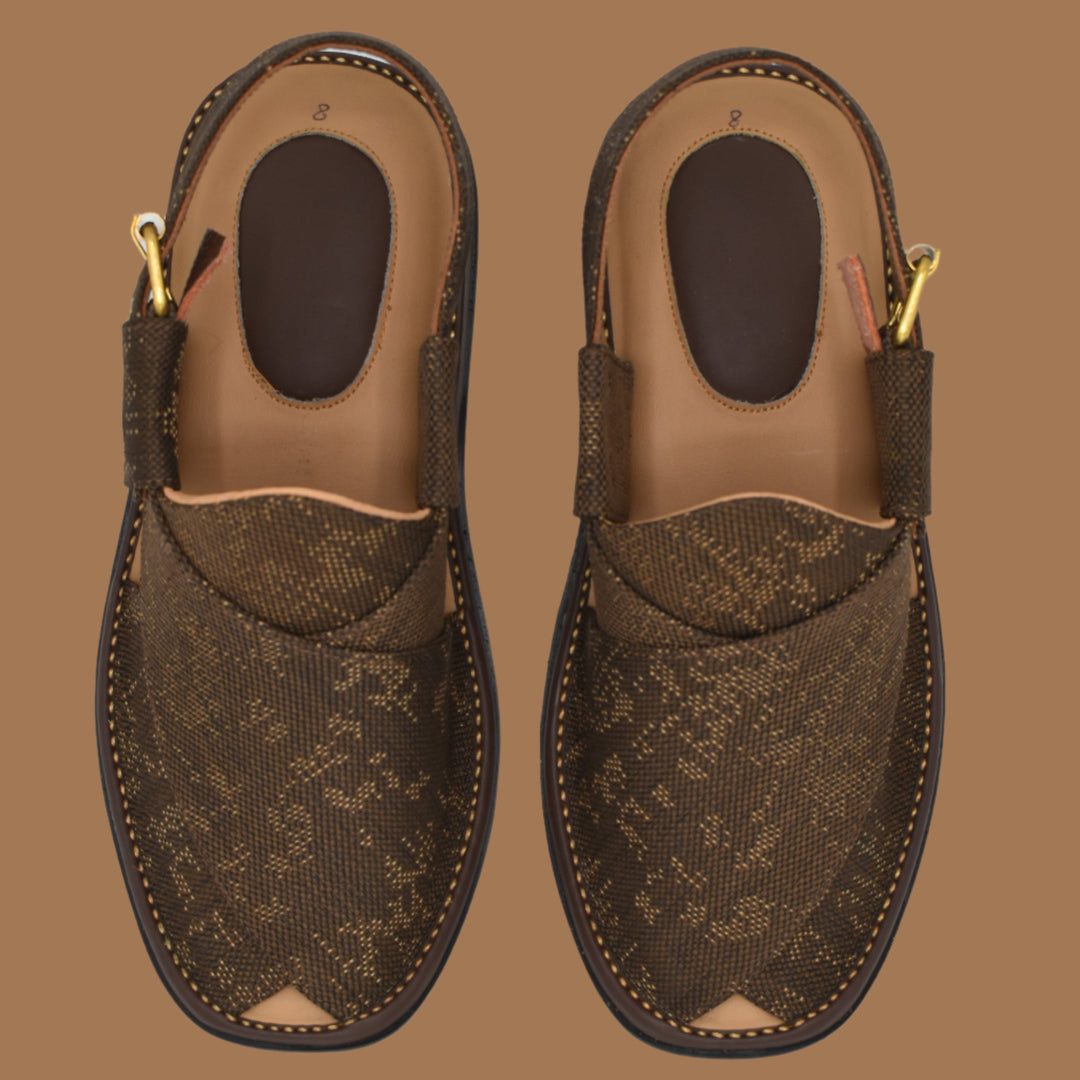 GoGo Brown Fabric chappal