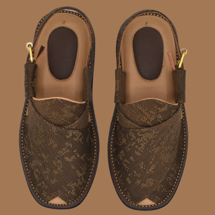 GoGo Brown Fabric chappal