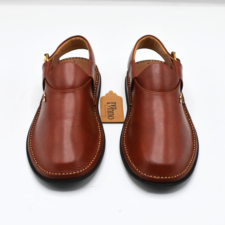 Pihno Red Brown Dolphin Sandal