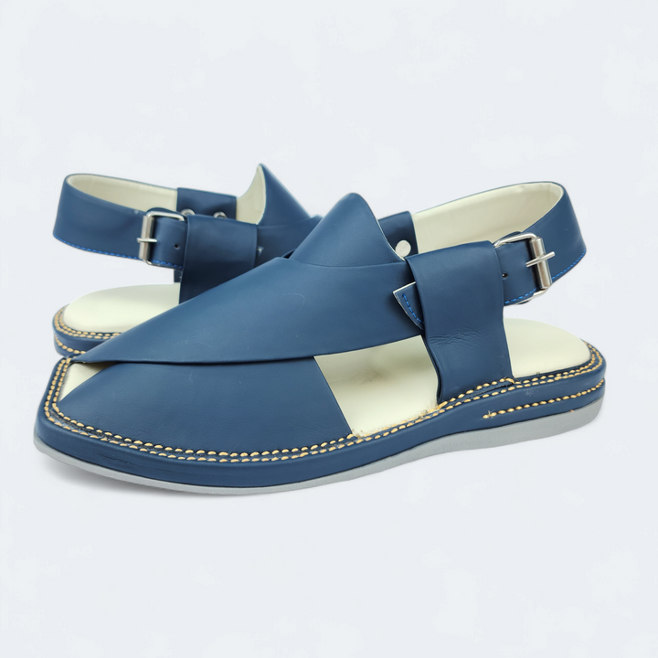 Kaptan Medicated Chappal Dark Blue