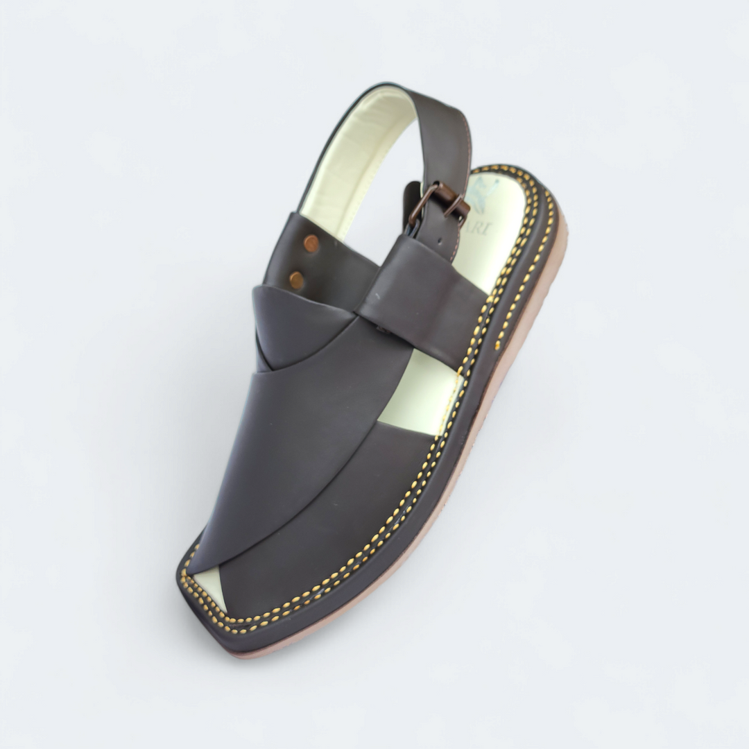 Kaptan Medicated Chappal Brown