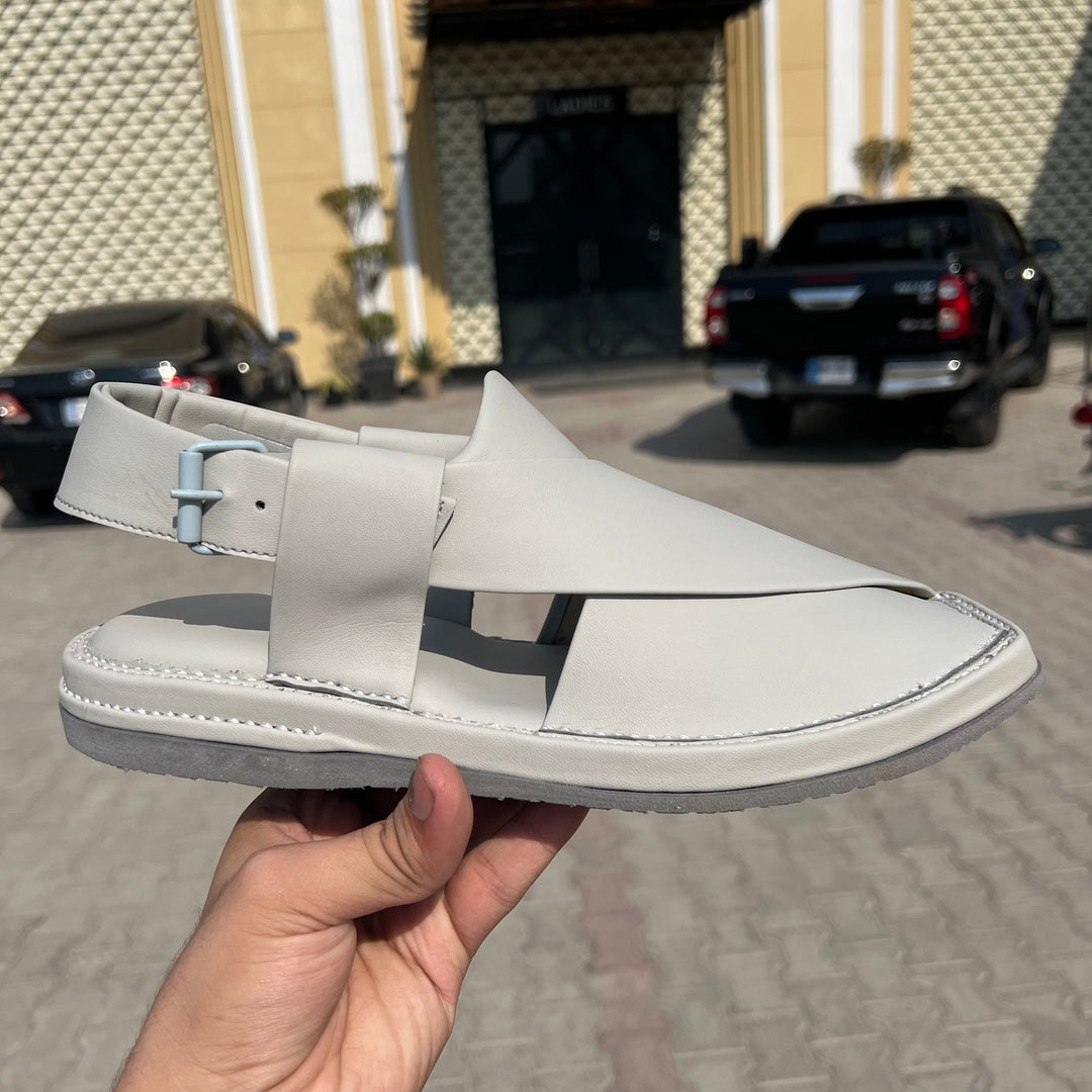 Kaptan Medicated Chappal Whitish Grey