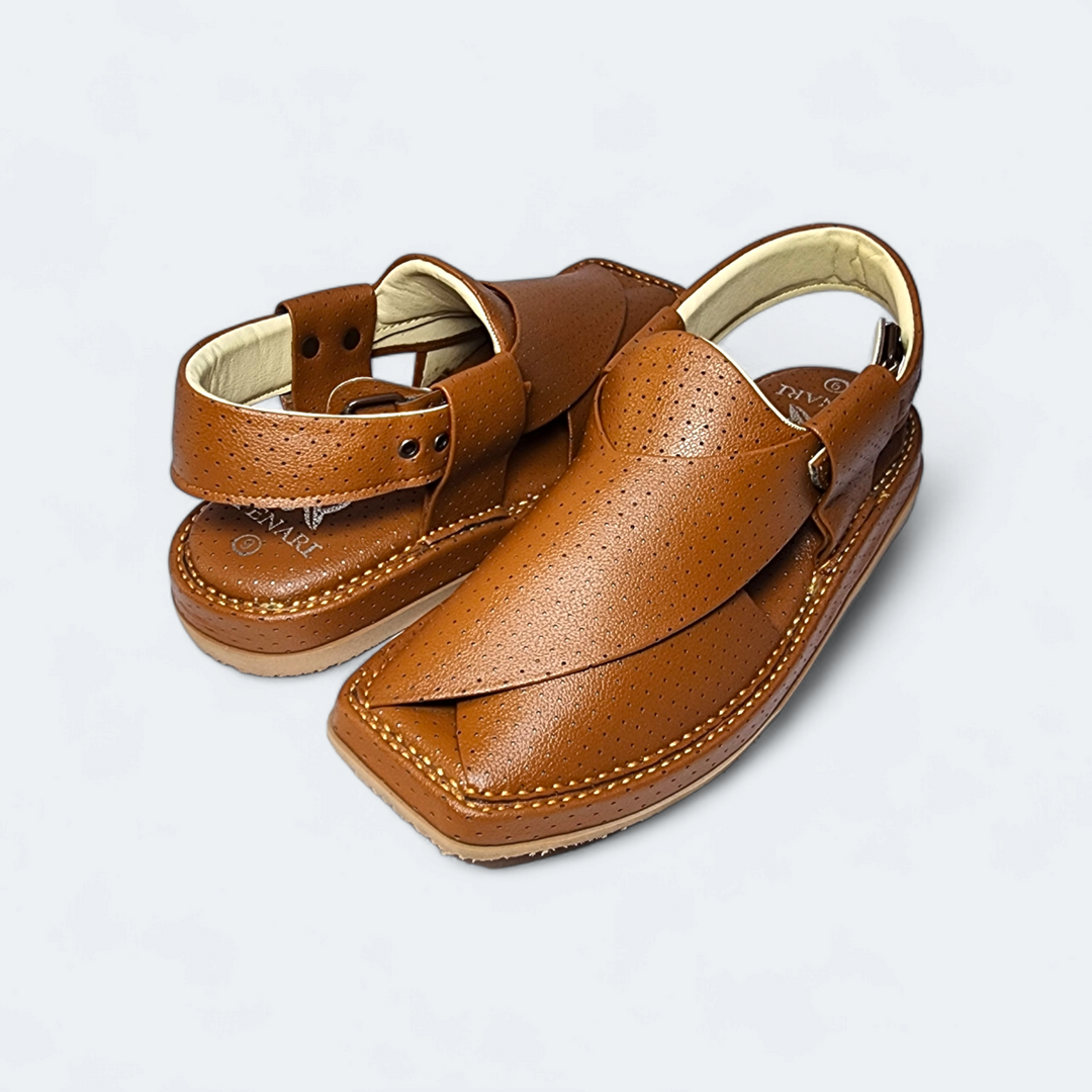 Kaptan Medicated Chappal Marron