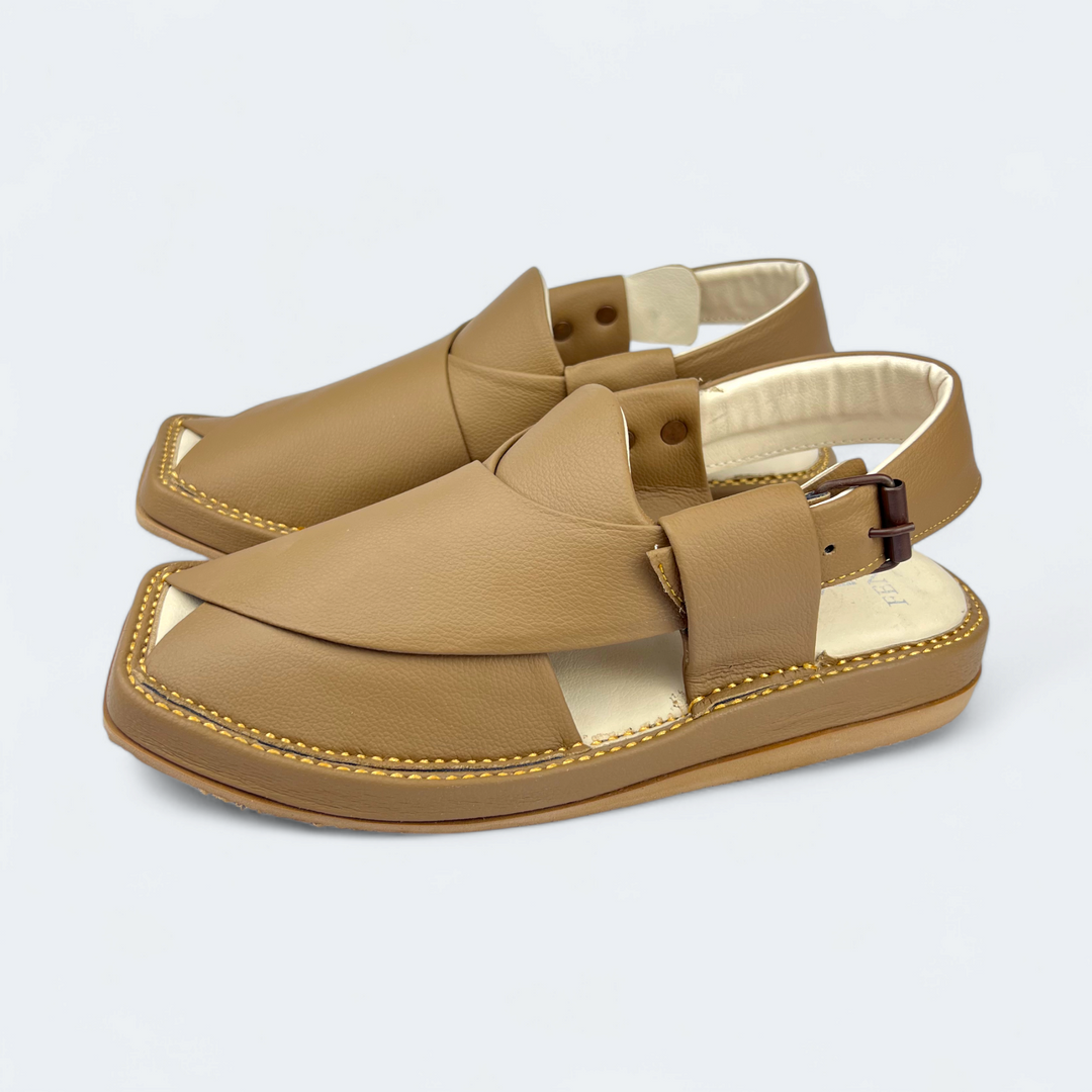 Kaptan Medicated Chappal Brown