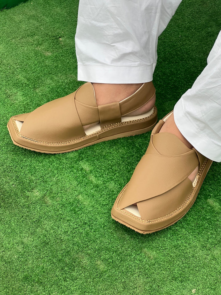 Kaptan Medicated Chappal Brown