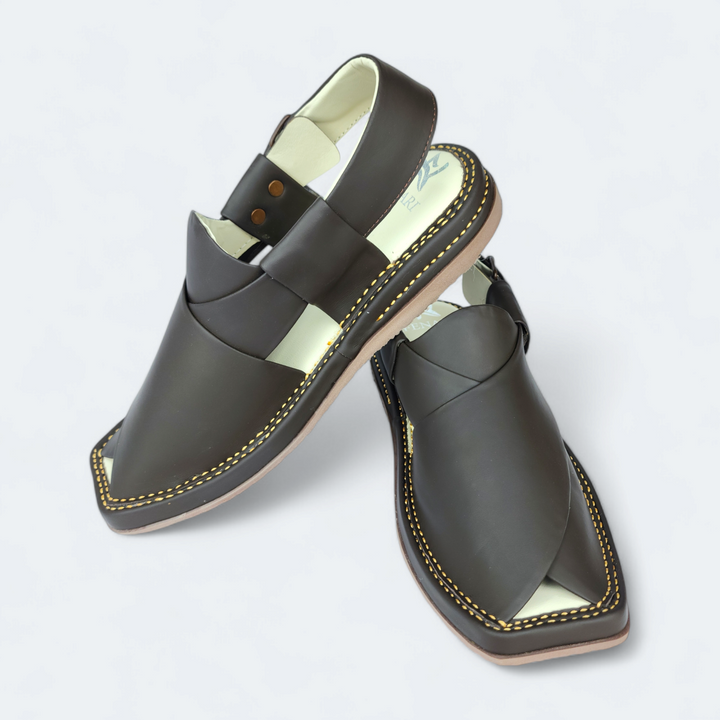 Kaptan Medicated Chappal Brown