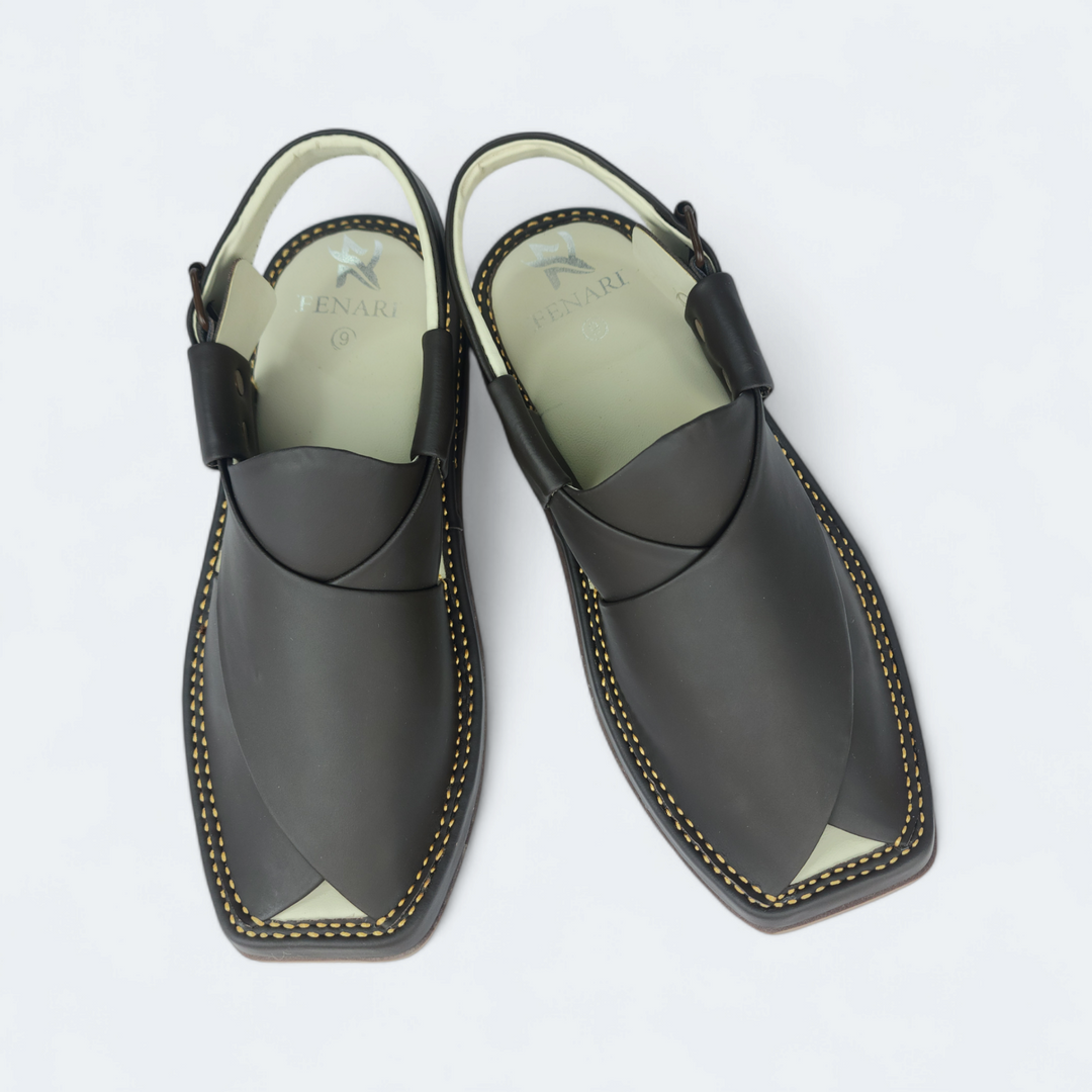 Kaptan Medicated Chappal Brown