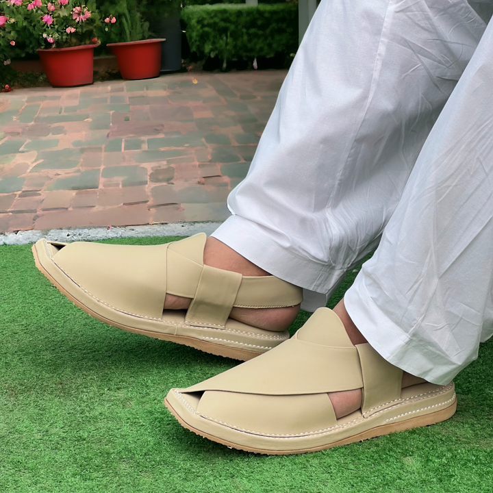 Kaptan Medicated Chappal Genuine Cream