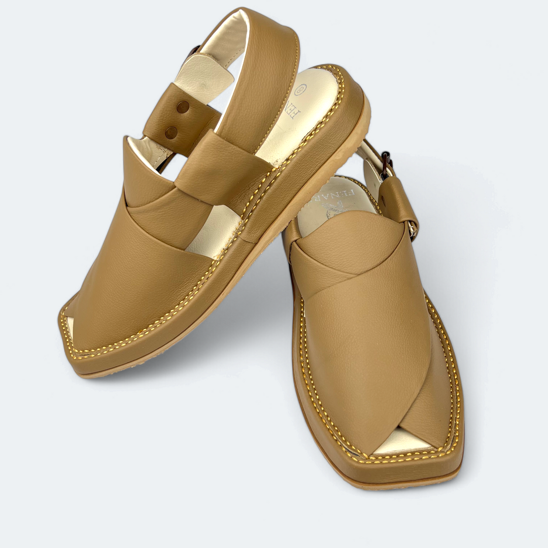 Kaptan Medicated Chappal Brown