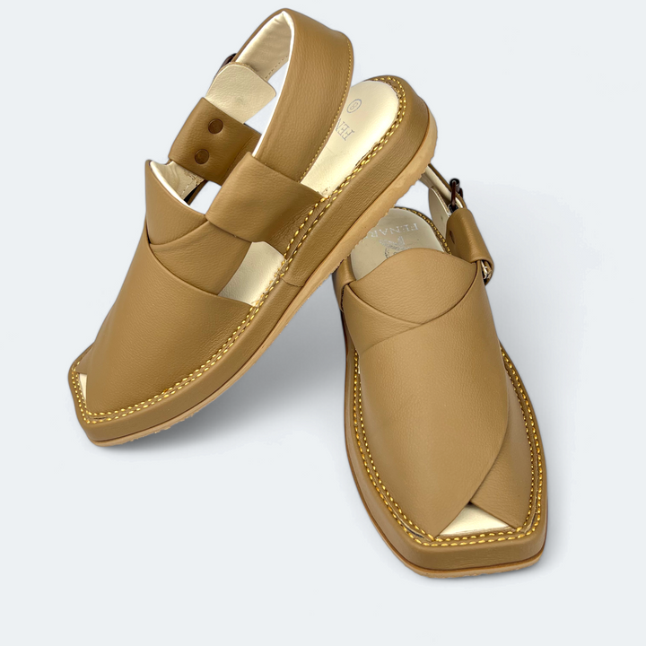 Kaptan Medicated Chappal Brown