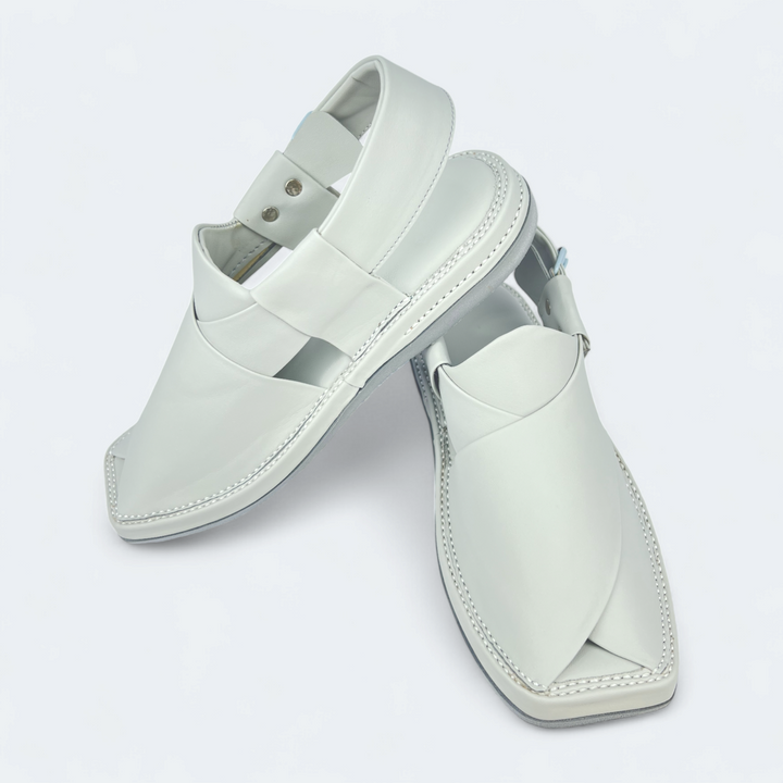 Kaptan Medicated Chappal White