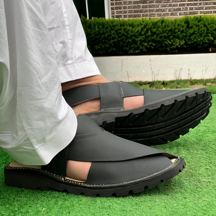 GOGO Medicated Chappal Matte Black