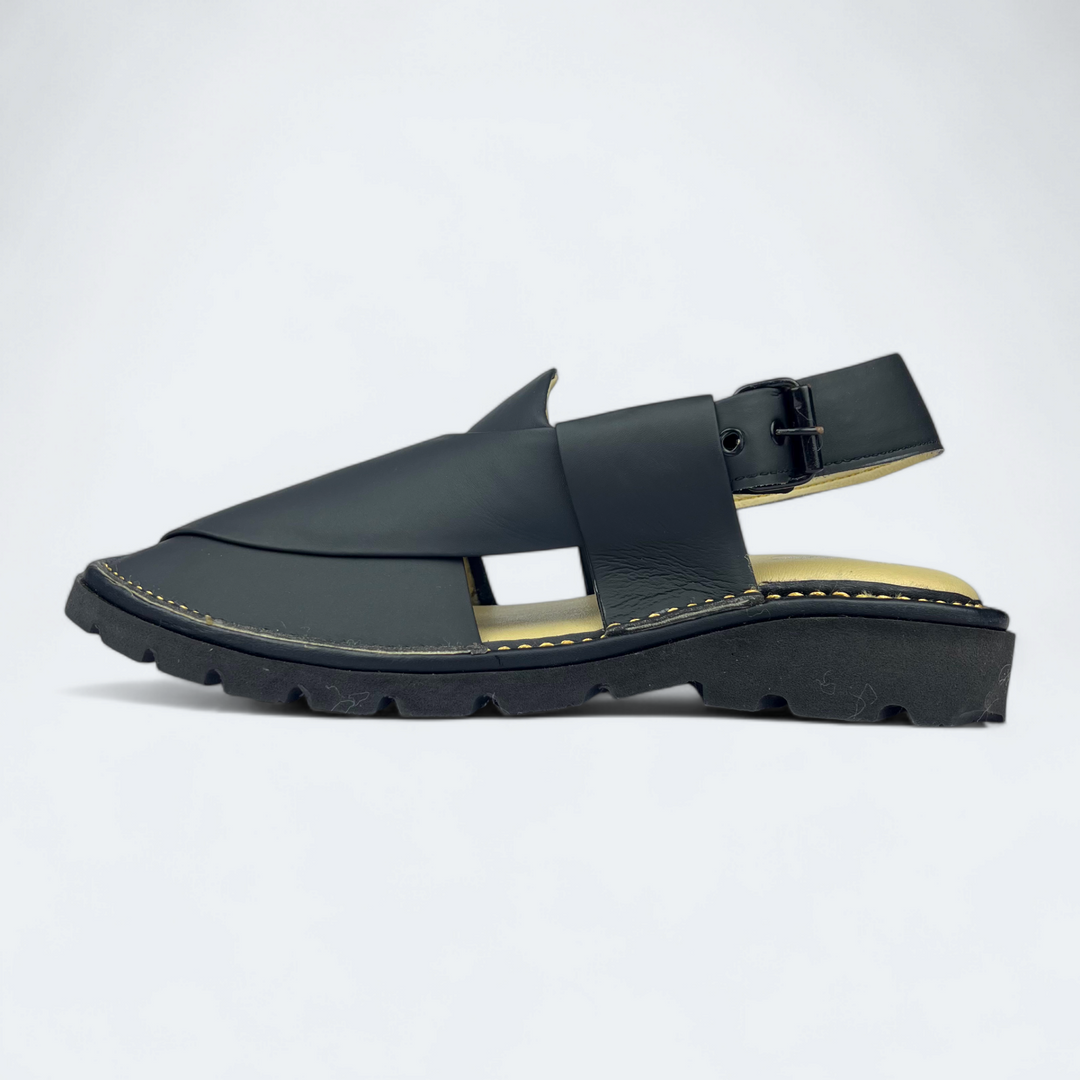 GOGO Medicated Chappal Matte Black