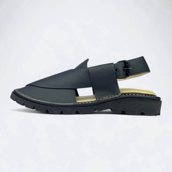 GOGO Medicated Chappal Matte Black