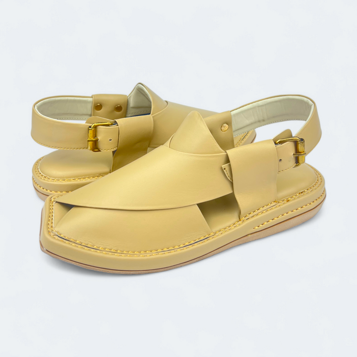 Kaptan Medicated Chappal Gold