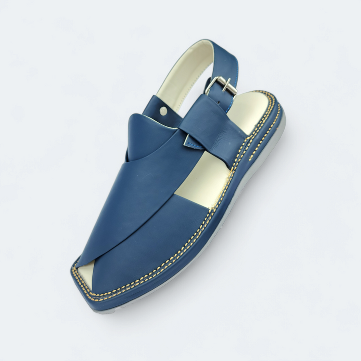 Kaptan Medicated Chappal Dark Blue